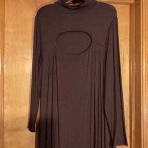 BarIII  Chocolate Brown Maxi Bodycon Dress 2X